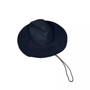 Italian Black Wool Hat